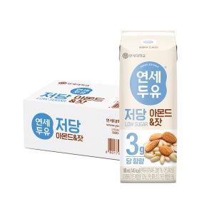 연세두유 저당 두유 아몬드&잣, 190ml, 24개
