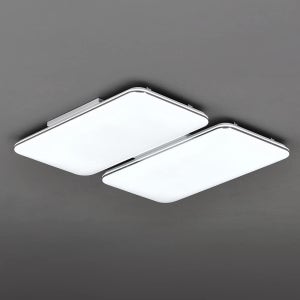 LED 슬림라인실버 거실 4등 120W 거실등 안방 전등 교체 조명