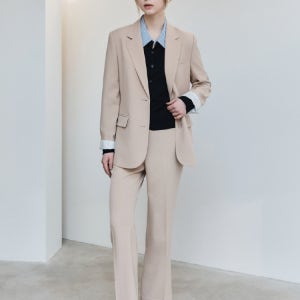 클라비스 [SET-UP] 베이직 테일러드 자켓 & 베이직 부츠컷 슬랙스_CVJKF2301M_S