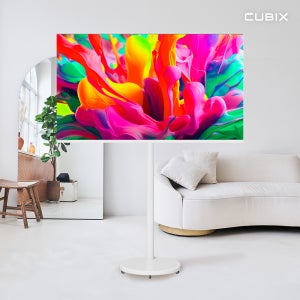 무빙큐빅스 삼탠바이미 화이트에디션 109cm(43인치) FHD 스마트티비 X1시리즈 셋트 이동식 TV 삼텐바이미 중소바이미