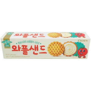 크라운 와플샌드 사과맛 87g