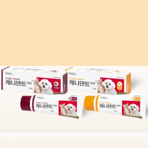 [반려동물 치약] 동국제약 캐니덴트 닭고기향/고구마향 입냄새 치석제거 바르는치약 100g 1+1