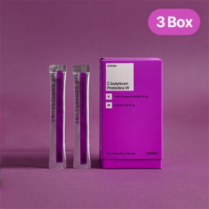 [질유산균] 경동제약 위아바임 낙산균 프로바이오틱스 더블유 30포, 3개