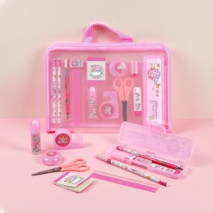 아이비스 지퍼가방 문구 세트 핑크 초등학생 입학 문구 선물