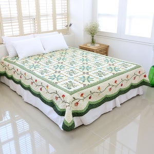 사계절 누빔 스프레드 침대패드 카페트 200x230cm