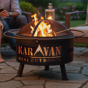 스파크스크린 화로대 원형 중형 장작 바베큐 숯불 난로 아외 캠핑 불멍 파이어피트