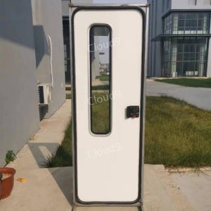 캠핑카 카라반 트레일러 접이식 수전 문 수동 차박 스텝