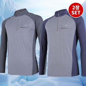 1+1 남성 등산복 긴팔티셔츠 작업복 상의 이웃도어 봄 기능성 아웃도어(M5OPST21)