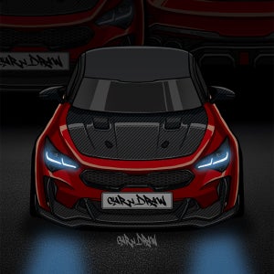 자동차 일러스트 주문제작