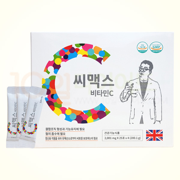 가루 비타민C 씨맥스 C-max 비타민C 영국산 DSM 고용량 비타민C 1포 2,000mg (25포)