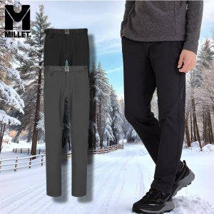 밀레 남성 겨울 플리스 기모팬츠 방한 보온 바지 기능성 작업복 일상복