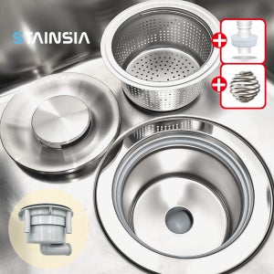 오맑음 스텐 싱크대 배수구 올 교체 세트 배수통 배수관 하수관