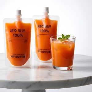 직접 재배한 제주구좌 100%당근 착즙주스 200ml x7개 아침대용 무설탕