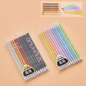 삼각지우개 연필 바우하우스 2B B HB 1타스 12자루