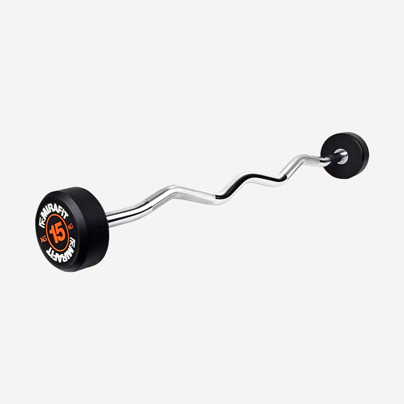 미라핏 고정식 고정 바벨 세트 컬바 이지바 15kg, 1개