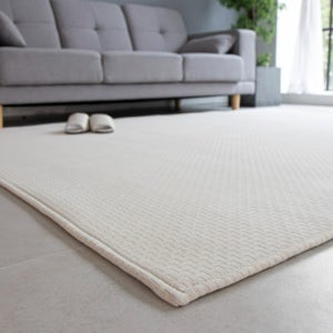 플레잇코튼 먼지없는 순면 러그 사계절 물세탁 거실 카페트 위생적인 매트 200x150cm