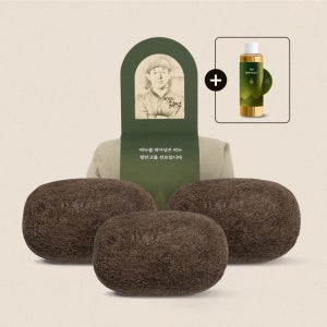 천비누솝 정안고 비누팩 어성초 천연 세안 비누 3개