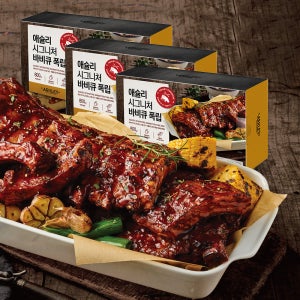 애슐리 시그니처 바비큐 폭립 800g, 3개