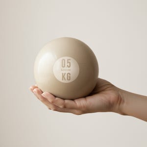 이고진 소프트 토닝볼 0.5kg 베이지 필라테스 웨이트볼 스트레칭 홈트 다이어트 가정용