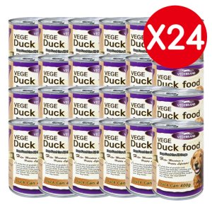 베게7 오리고기 캔 400g 24개 대용량 대형견 노견 통조림 간식