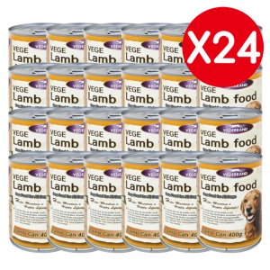 베게7 양고기 캔 400g 24개 대용량 습식캔 대형견 노견 통조림 간식