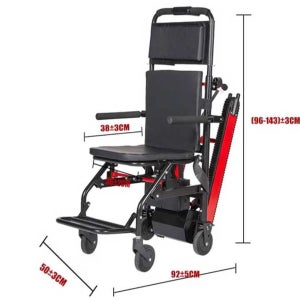 리프트 휠체어 접이식 계단 장애인 노인 양로원 안전벨트 13A 리튬 배터리 초경량 최대하중200kg