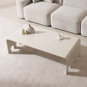 찰리도 머플러 거실 소파 테이블 1200x600mm, 로즈그레이