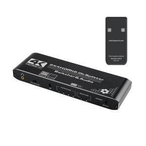 HDMI2.0B 4K 분배기 2:4 TV모니터연결 영상 동시출력 스위치 AOU955