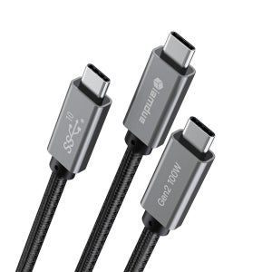 아이킨 썬더볼트 100W C타입 고속 충전케이블 USB3.1 Gen2 100cm