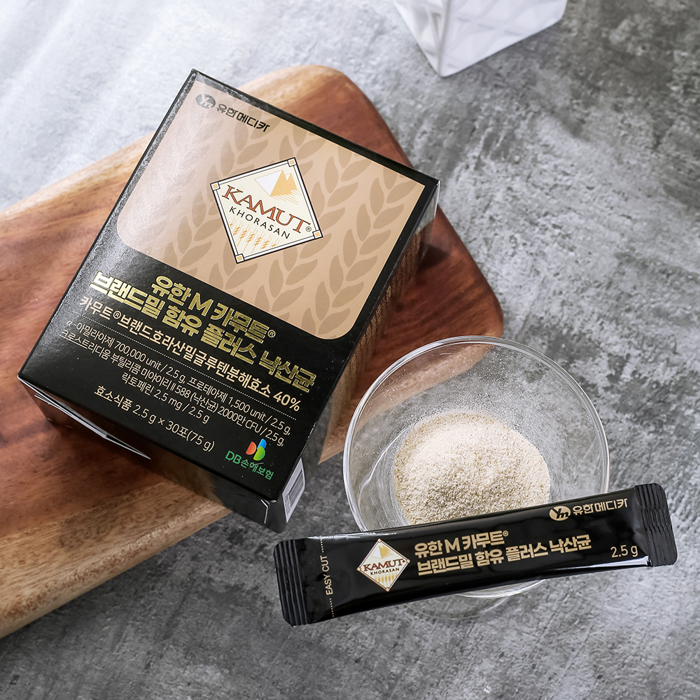 유한M 카무트효소 낙산균 프로바이오틱스 효능 소화 효소 변비 <b>과민성 대장</b> 30포, 1개