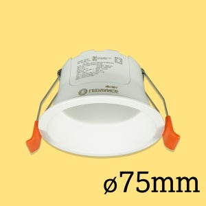 타공 75mm(3인치) 오스람 레드밴스 움푹 다운라이트 자연광 CRI90 8W, 전구색