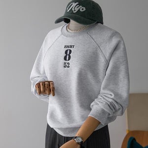 eight 레글런 자수 맨투맨 [티셔츠DRK21]