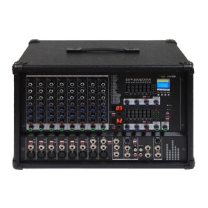 파워드 오디오 믹서 KPM-1200 10채널 1200와트 파워앰프 듀얼 DSP