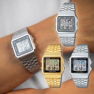 백화점AS 카시오 시계 전자 메탈 월드타임 A500W