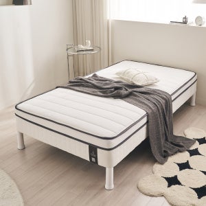 포스트모던 샬럿 원룸 작은방 미디엄 필로우탑 슈퍼싱글 일체형 매트리스 침대 SS