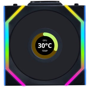 리안리 UNI FAN SL Wireless LCD 120 리버스 (블랙)