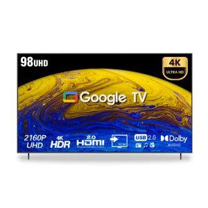 아텝TV 98인치 217cm 4K 구글 5.0 스마트TV HDR10 대형/교회/회의용/사무용