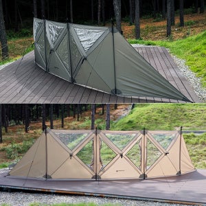 노마드 윈드 스크린 N725 오토 설치 바람막이 TPU창 적용