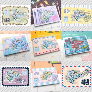 옥천 마그넷1 마그네틱 자석 국내 여행 굿즈 기념품 제작 별빛수목원 목담서원 표충사 후율당