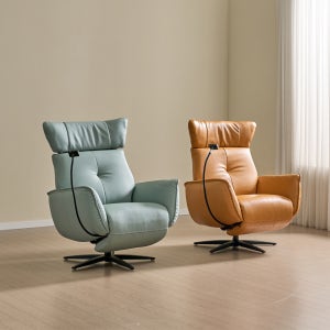 파렐 전동 리클라이너 소파 헤드 조절기능 천연 면피 1인용 가죽소파