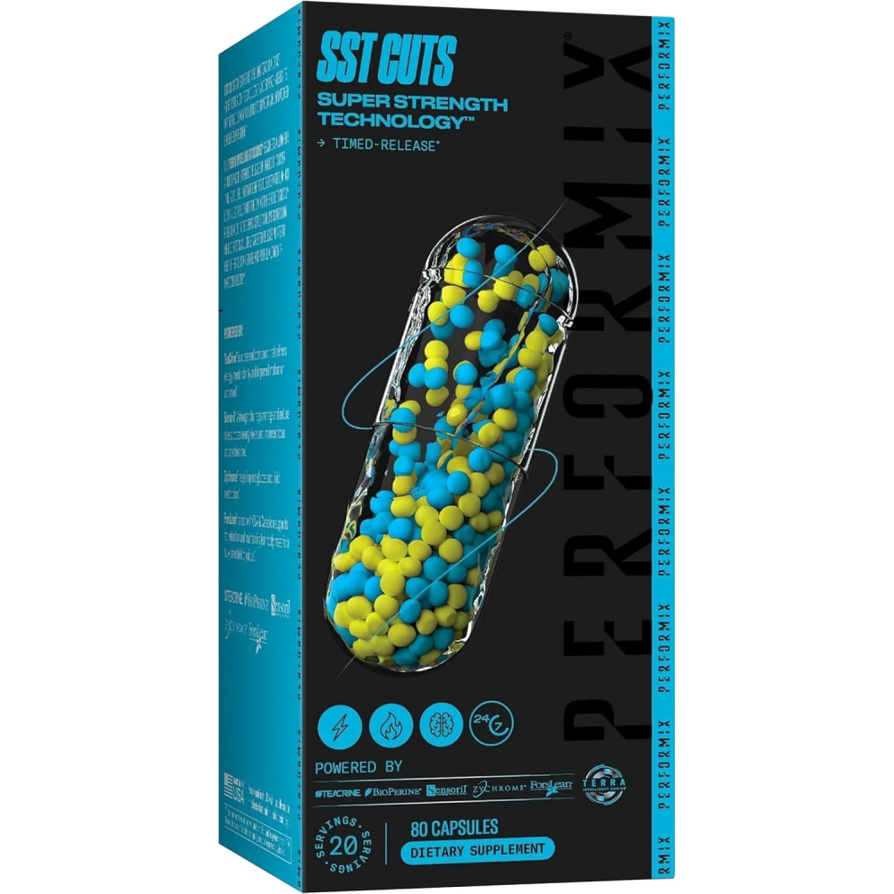 PERFORMIX SST Cuts Super Strength Technology <b>운동 전</b> 보충제 80캡슐