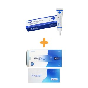 상처 키토액티베이터프로15g+흉터관리 켈로스카 시트 1매 실리콘밴드 흉터예방및치료 세트