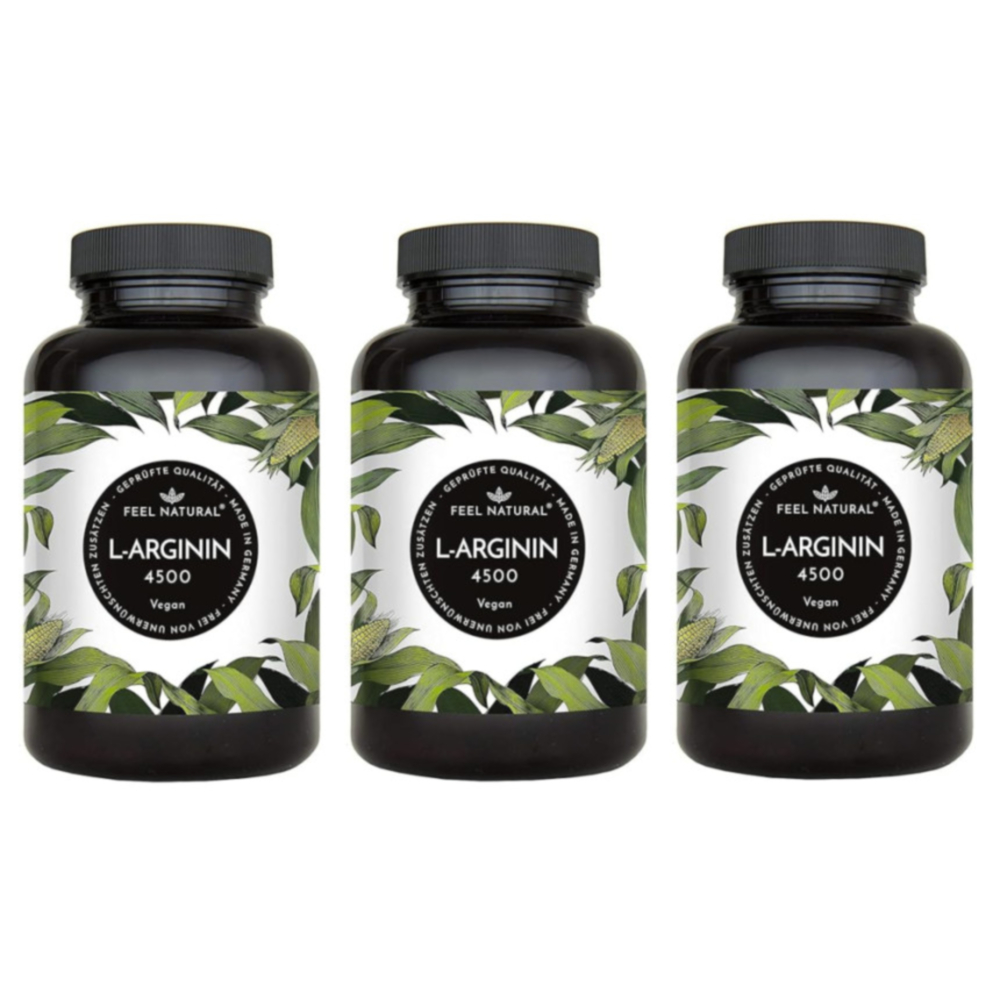 Feel Natural 필네츄럴 L아르기닌 4500mg 비건 365캡슐 x3