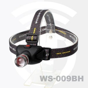 우신 Q2 줌 헤드랜턴 V5 LED (WS-009BH) LED 각도조절 후레쉬