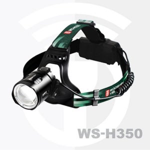 우신 충전식 썬더줌헤드랜턴 배터리 2개포함 (WS-H350) LED 각도조절 후레쉬