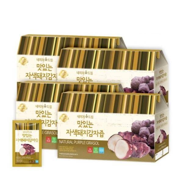 | <b>네이처드림</b> | 맛있는 자색돼지감자즙 30포 5박스 갱년기 명절 설 선물세트 품격있는 건강즙선물 수능