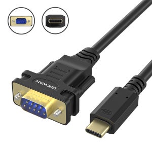 Type-C to DB9M RS232 시리얼 변환 케이블/1.8m FTDI 칩셋사용