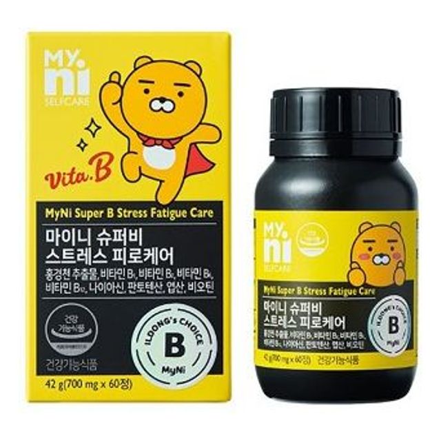 마이니 슈퍼비 <b>스트레스</b> 피로케어 홍경천추출물 영양제 건강기능식품