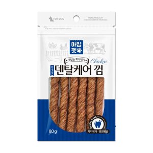 아임펫 반려견 간식 치석제거 덴탈케어 껌 닭고기, 80g, 1개
