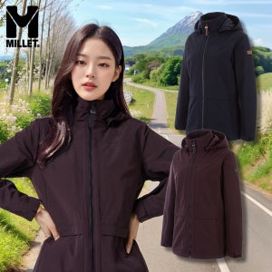 밀레 여성 시그니처 윈드 자켓 간절기 방풍 바람막이 등산 아웃도어 일상복 데일리룩